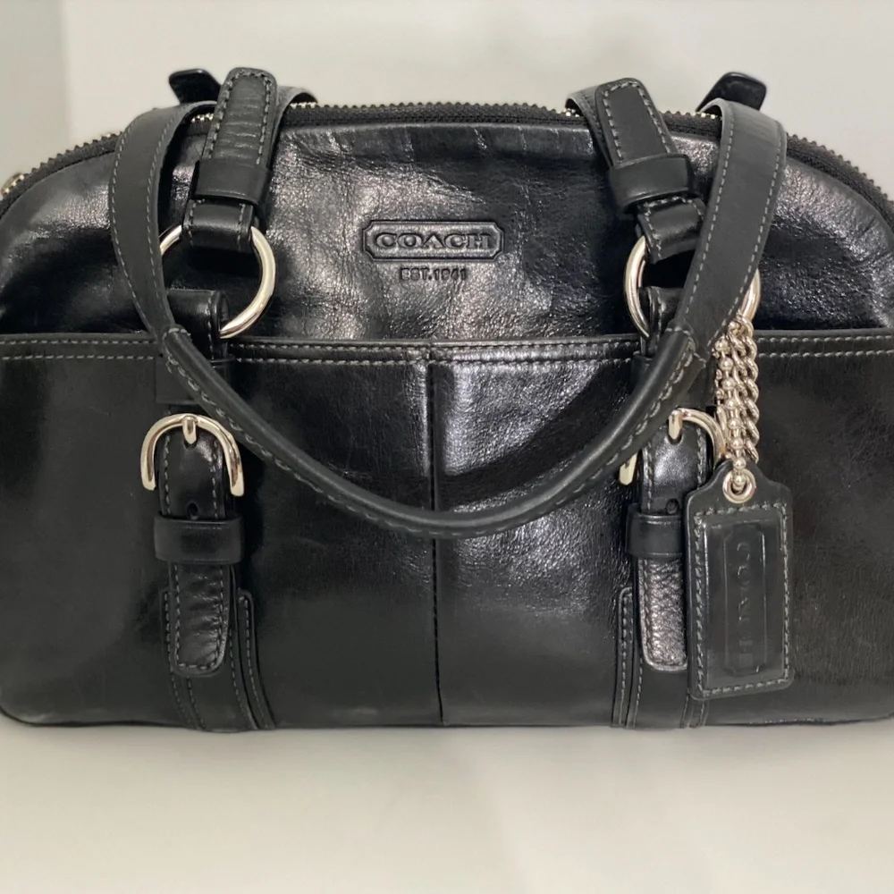 Coach | Bags | Coach Bonnie Black Leather Soho Satchel G8082695